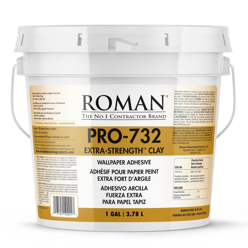 Roman 010001 PRO-732 1 gal Extra Strength Wallpaper Adhesive - Image 1